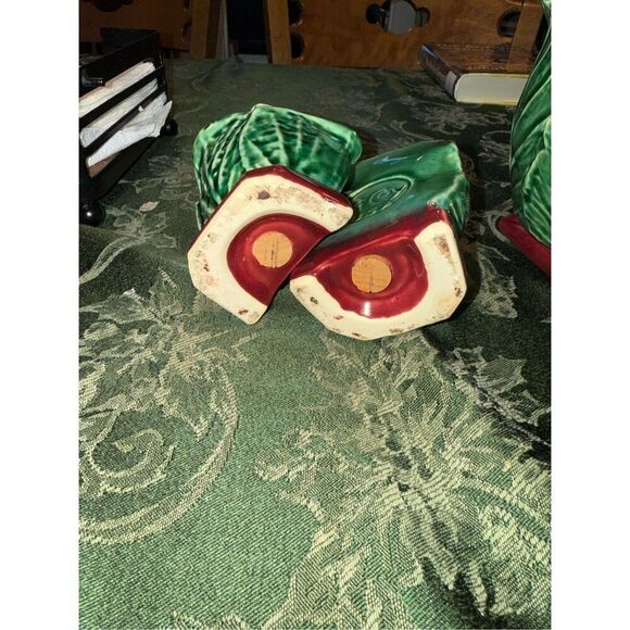McCoy Vintage Cabbage Salt and Pepper Shakers - Picture 3 of 5